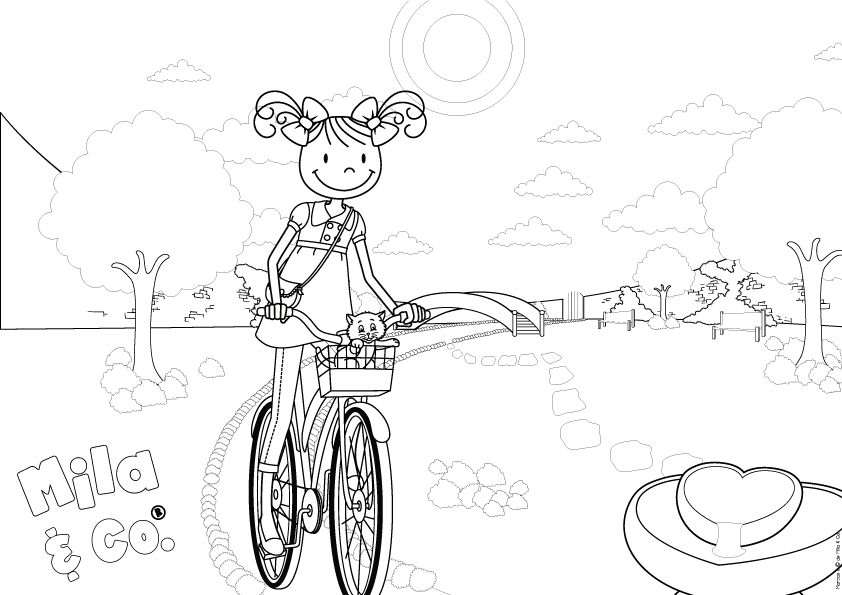 O mundo colorido: Desenhos da Mila e Co Para Imprimir e Colorir